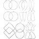 10Pairs Threader Large Hoop Earrings Set For Women Stainless Heart Star Square Threader Big Thin Wire Hoop Geometric Earrings Hoop Earrings 10Pairs Threader Large Hoop Earrings Set For Women Stainless Heart Star Square Threader Big Thin Wire Hoop Geometric Earrings Hoop Earrings